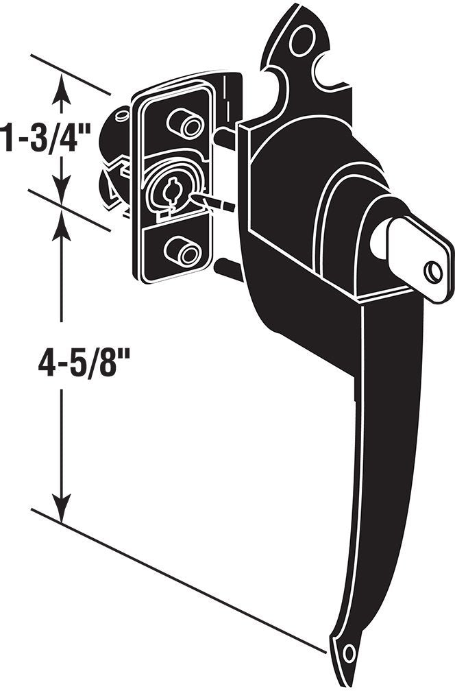 Prime-Line K 5080 pneumatic closer shown in action for screen doors