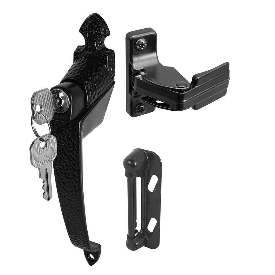 Prime-Line K 5080 push-button lock exterior with keyed security for swing doors