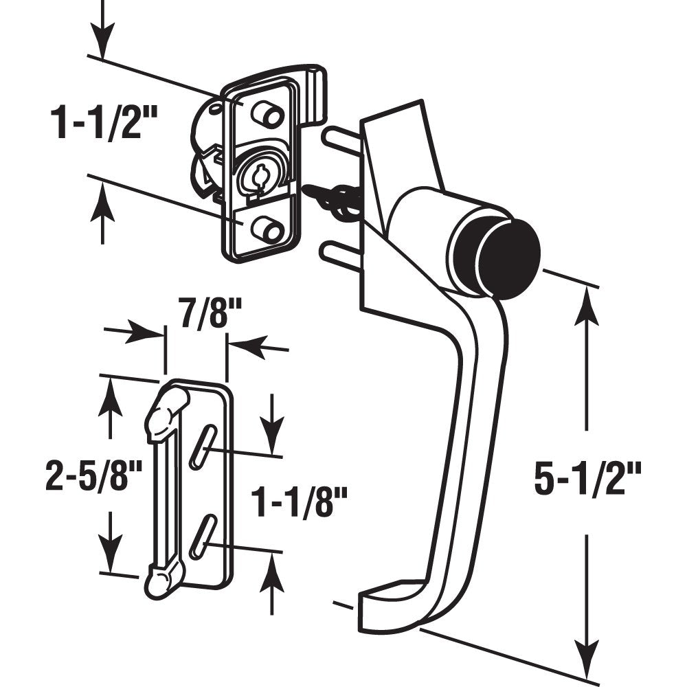 Prime-Line K 5082 keepers and top guides ensure secure alignment