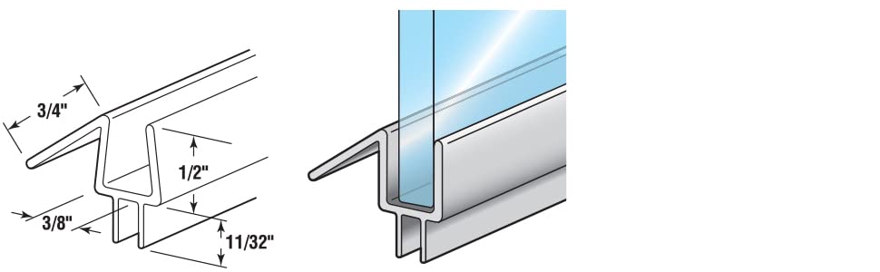 Prime-Line M-6258 can be cut to size for shorter doors with common tools