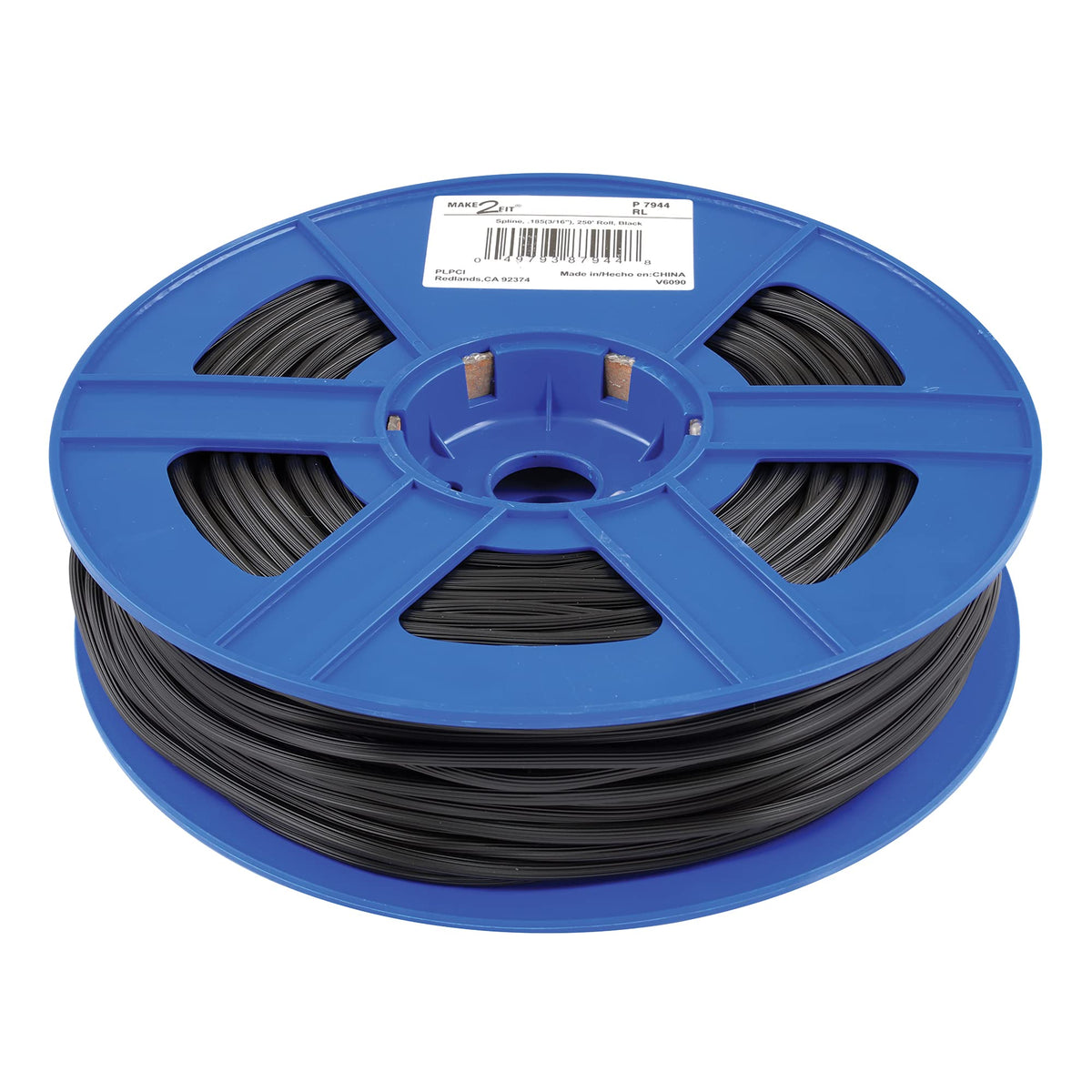 Prime-Line P-7944 bulk spline showing round hollow core for easy installation