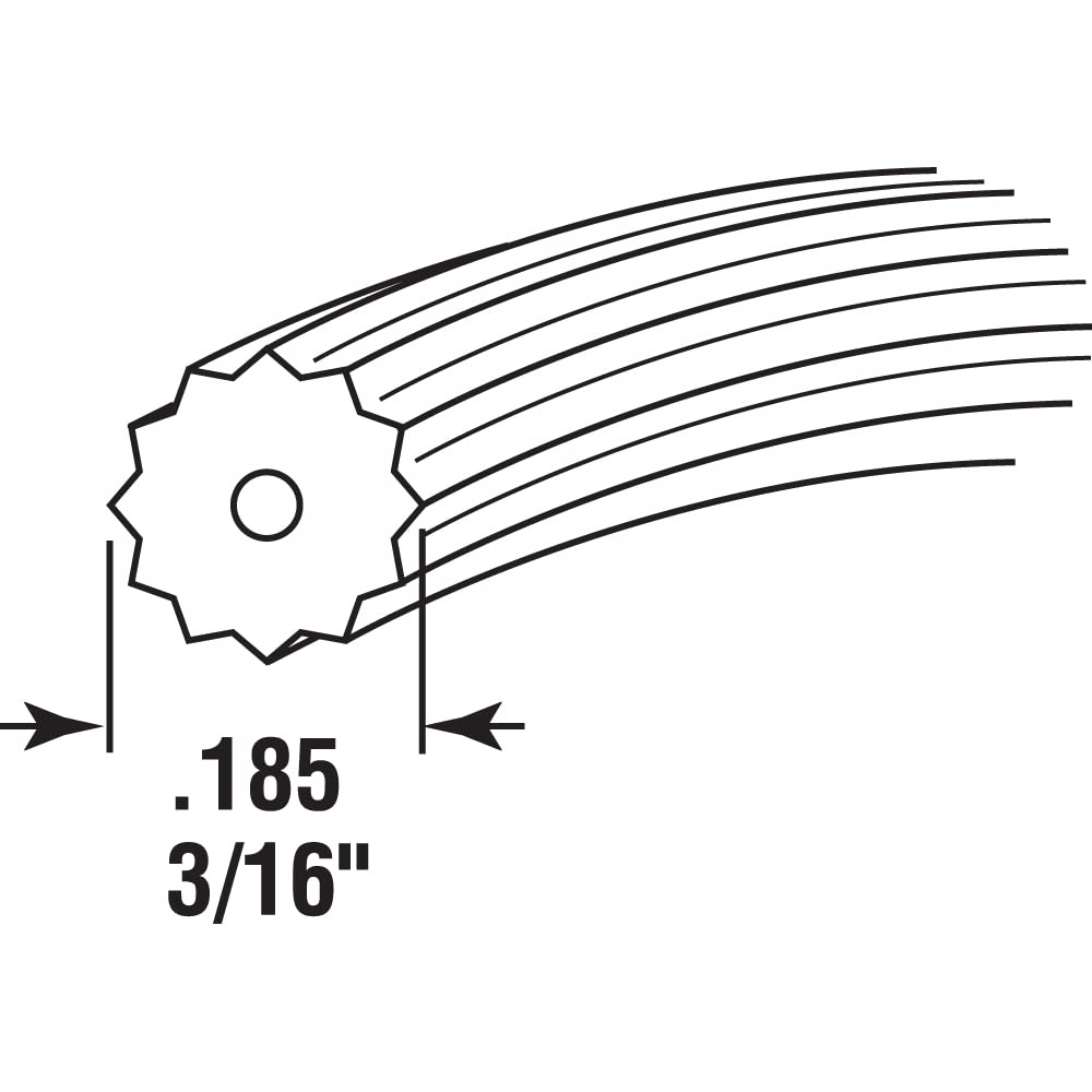 Prime-Line P-7944 spline UV stabilized vinyl for long-lasting screens