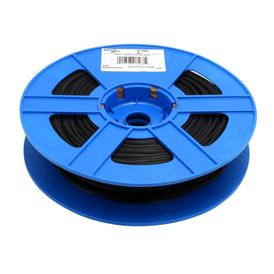 Prime-Line P7563 spline roll in black for durable screen installation.