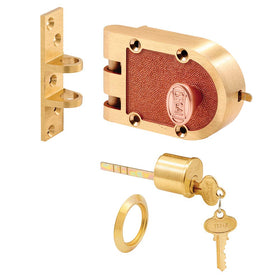 Prime-Line Segal SE 15326 bronze deadlock interior view highlighting jimmy-proof design for enhanced security