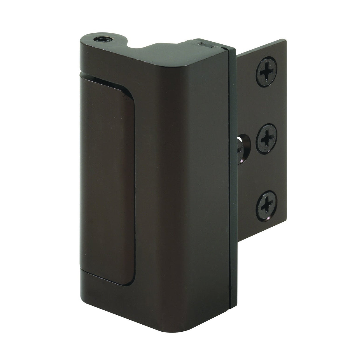 Prime-Line U 11126 bronze finish installed on door demonstrating quick installation