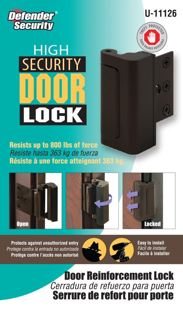 Prime-Line U 11126 tamper-resistant design supports protection against forced entry