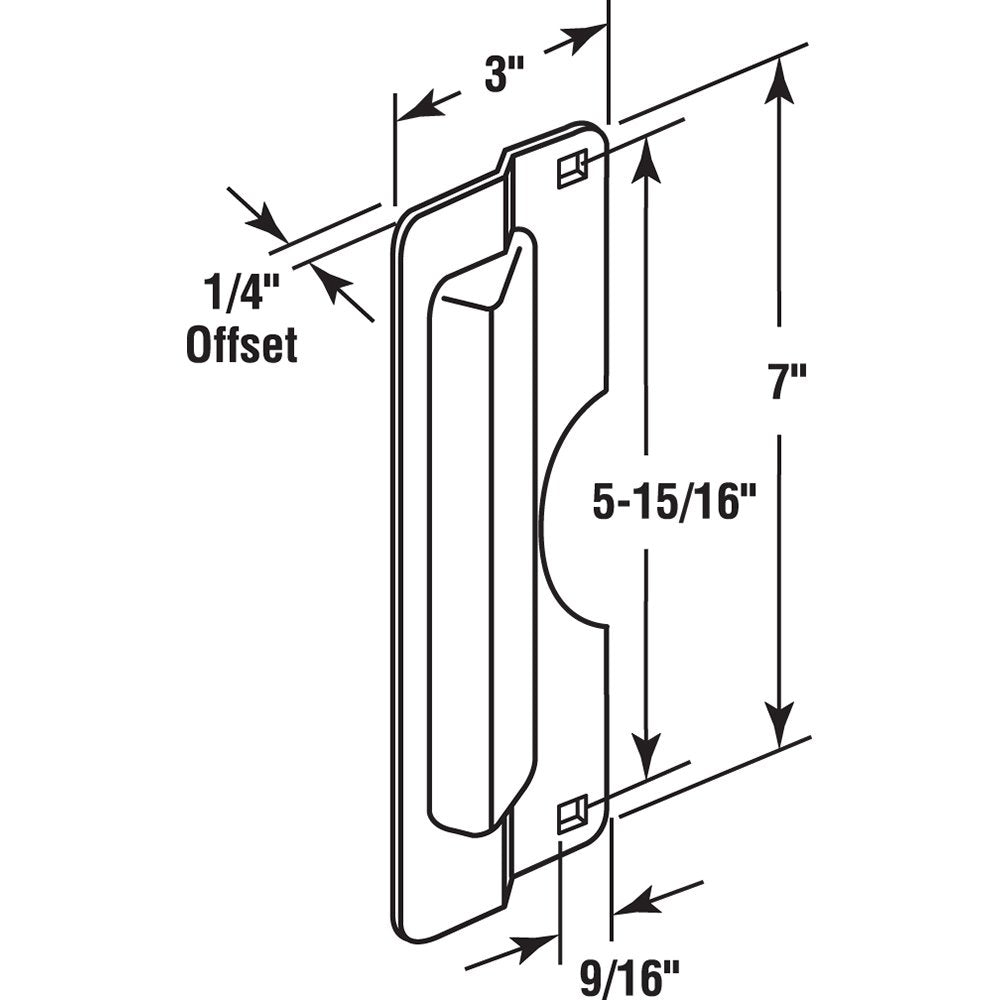 Prime-Line U 9496 installed on a door showing quick installation and protection.