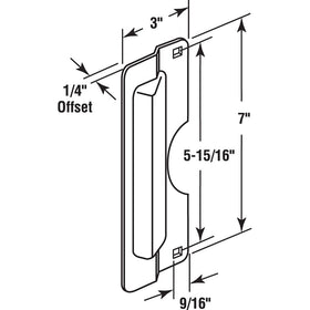 Prime-Line U 9496 installed on a door showing quick installation and protection.