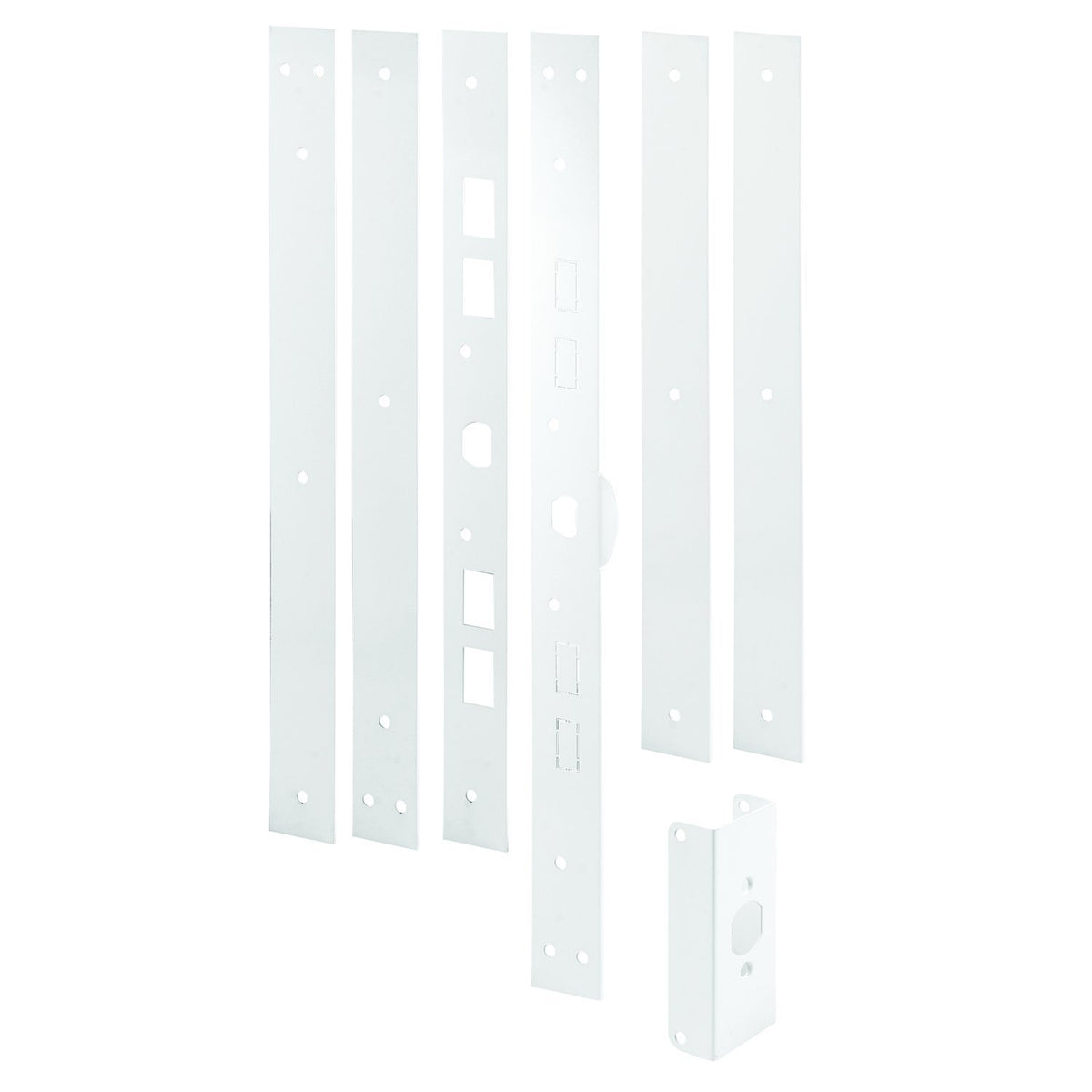 Prime-Line U11026 jamb repair section plates reinforce the door jamb for added strength