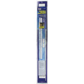 Prime-Line U11026 white powder-coated steel finish blends with most doors