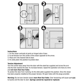 Prime-Line KC10HD includes all fasteners and slide plate for easy installation