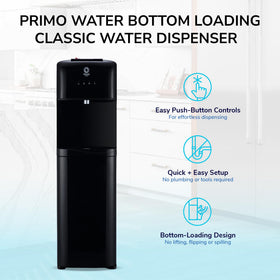 Primo water dispenser provides hot and cold water for versatility