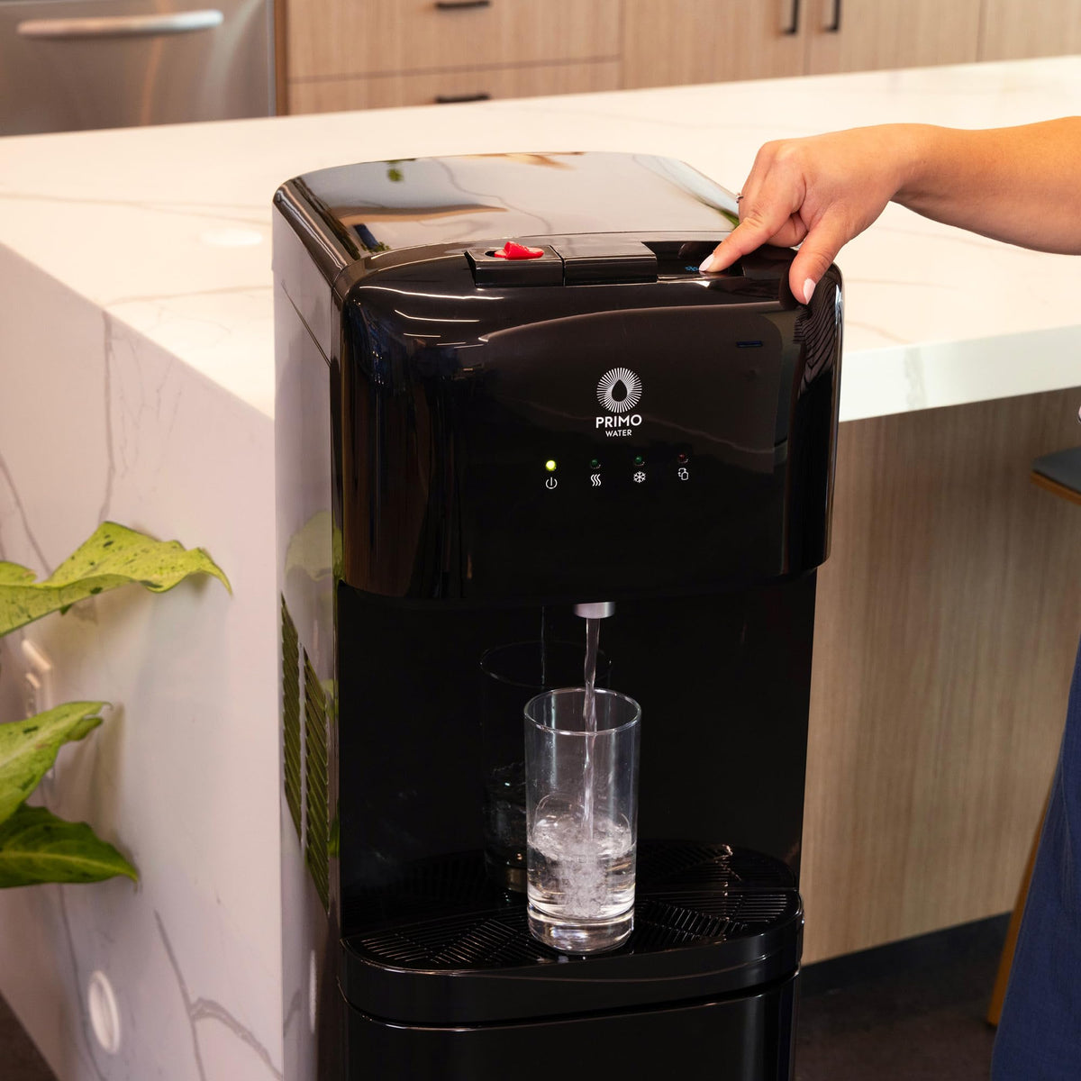 Primo slim-profile unit fits kitchens and offices well