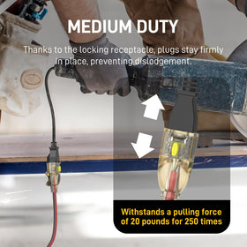 PRIMOWIRE LED power indicator on the cord end shows live status