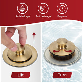 PRIMSOPH Brass and stainless-steel construction for durable bathroom use.