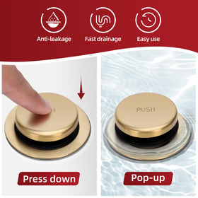 PRIMSOPH brushed gold finish adds a premium, corrosion-resistant touch.