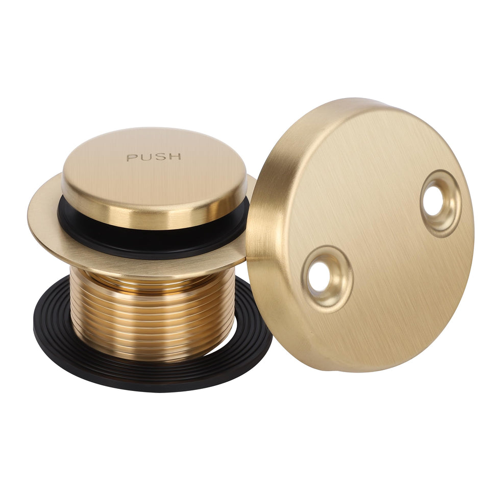 PRIMSOPH tip-toe bathtub drain enables hands-free operation for effortless bathing.