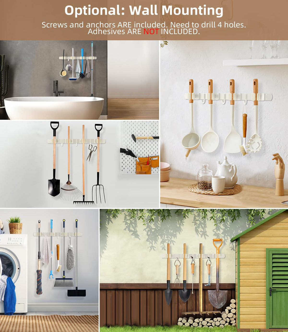 PrimZooty broom holder organized closet scene for neat spaces
