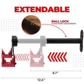 PRO BIKE TOOL soft rubber cradles protect frames during wall mounting.