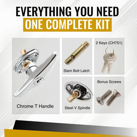 Pro Chutes keys included, keyed-alike set for quick access