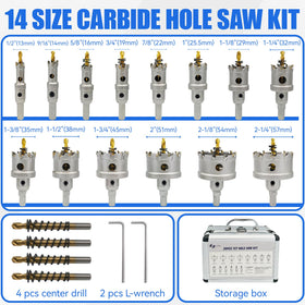 Pro Edge three-blade hole saw design enables efficient cuts through tough materials.