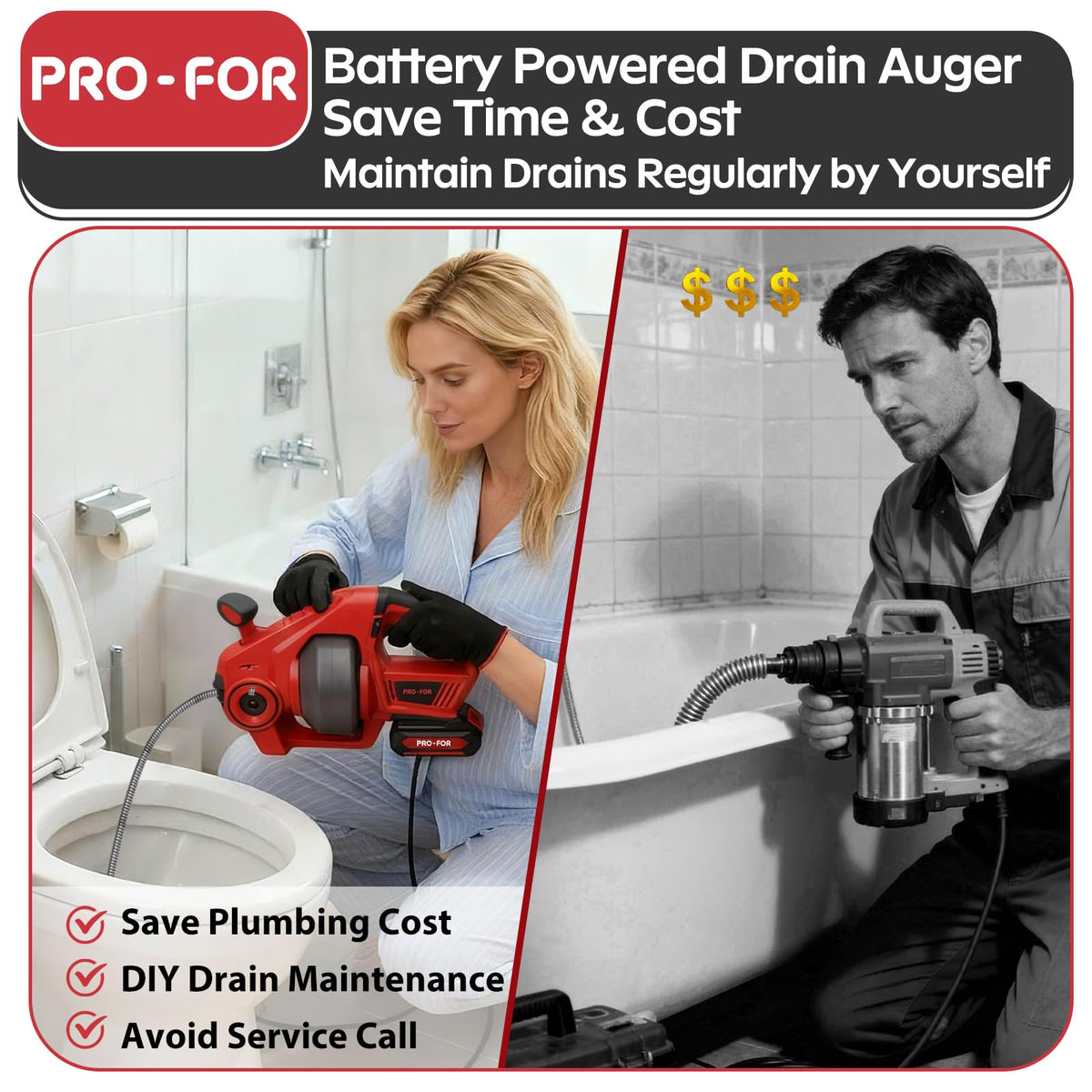 PRO-FOR compact drum design for easy storage after use