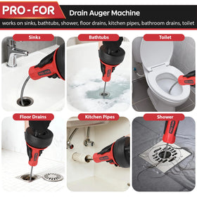 PRO-FOR auger with gloves included for easy maintenance