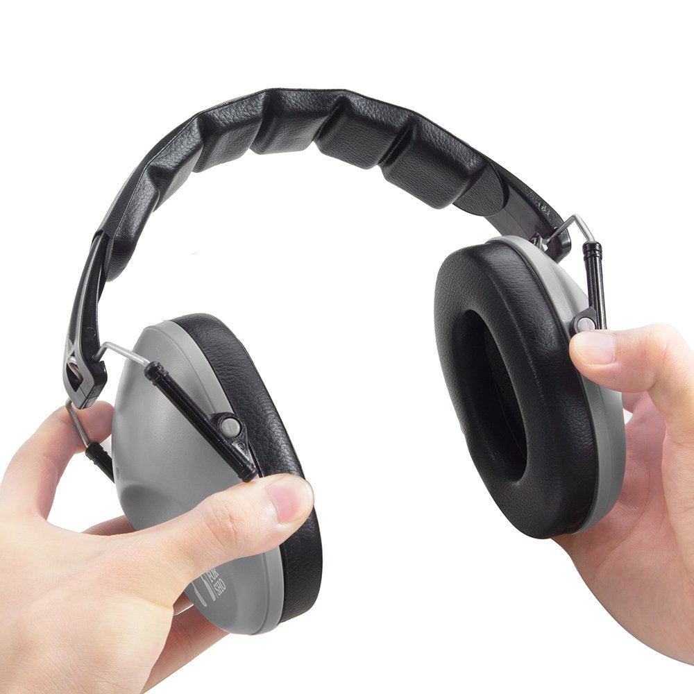 Pro For Sho ANSI CE certified 34dB NRR ear muffs in grey