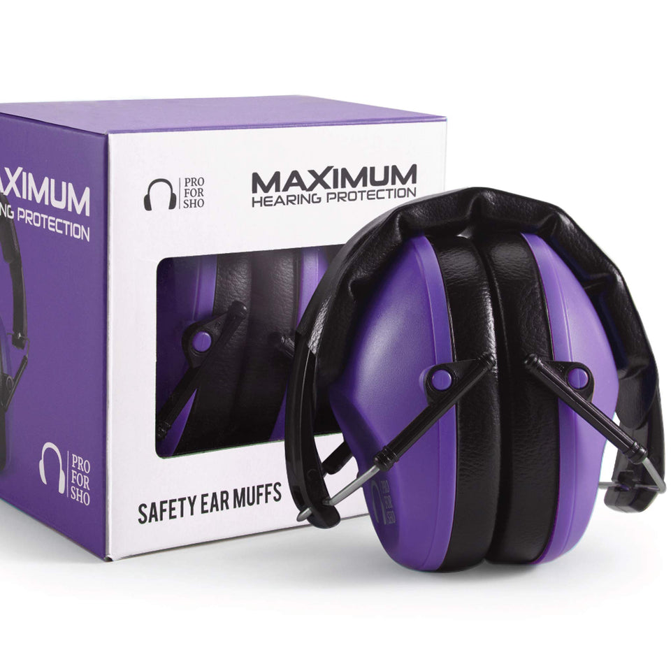 Pro For Sho 34dB NRR earmuffs in compact design for loud events protection