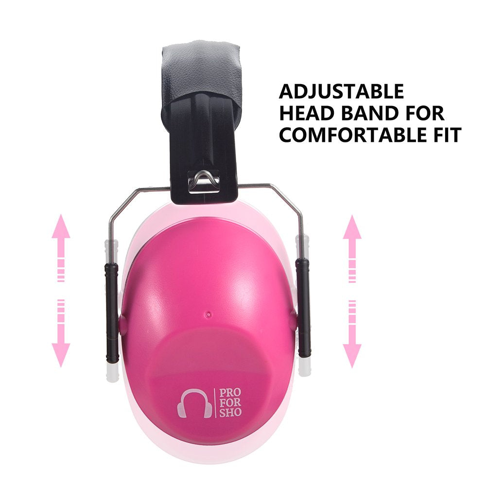 Compact travel-ready pink earmuffs ideal for loud events.