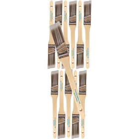 Pro Grade 12-pack 1 inch angle brush set ideal for walls and trim tasks