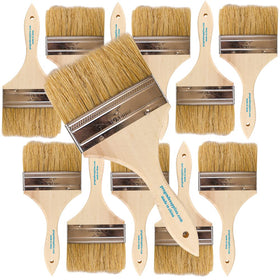 Pro Grade chip brush 4in light brown for fast, even paint application.