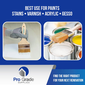 Pro Grade square-trim chip brush ideal for precise paint and stain application
