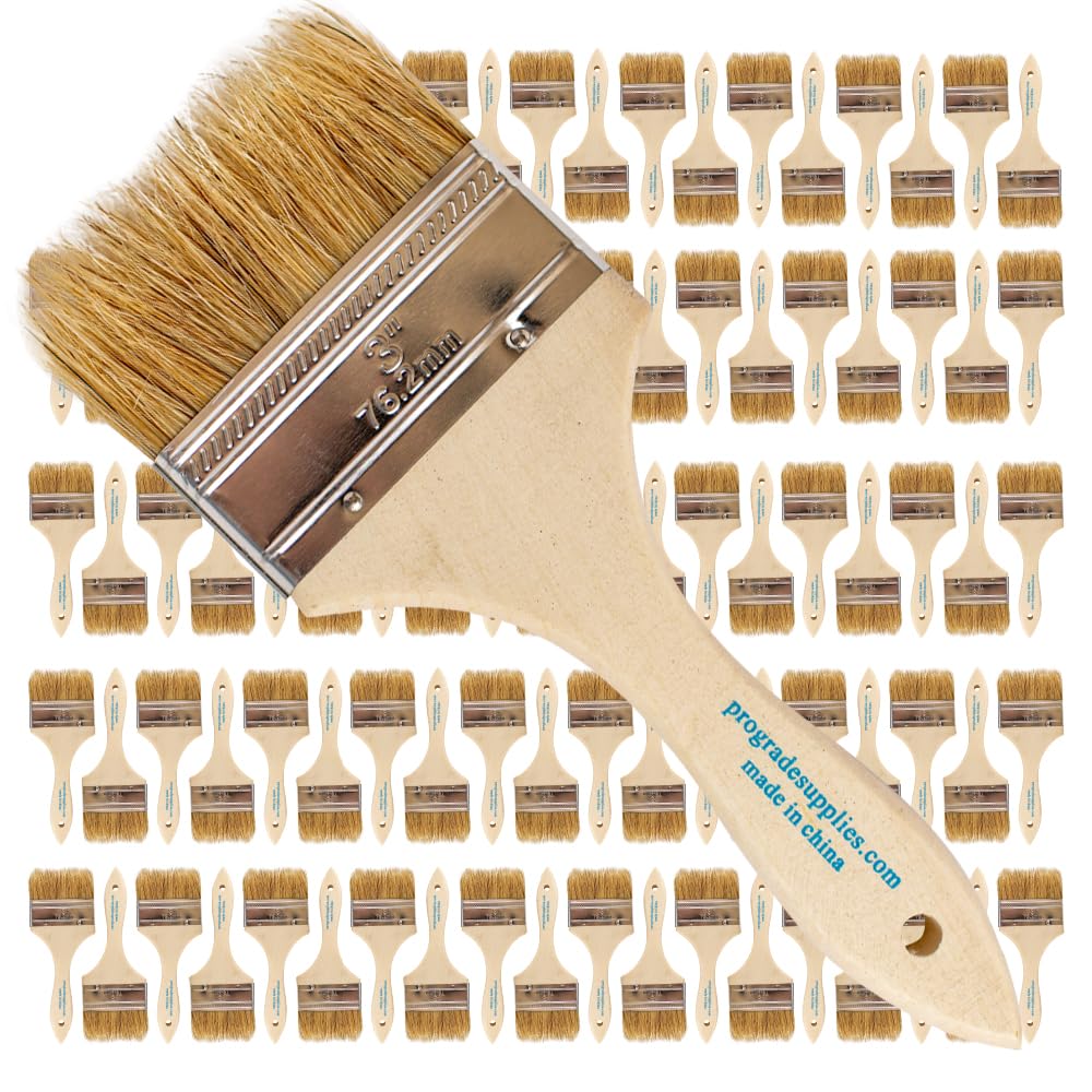 Pro Grade chip paint brush 3-inch pack for quick coverage on projects