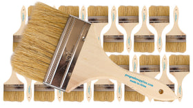 Pro Grade chip paint brush with 4-inch wooden handle for versatile projects