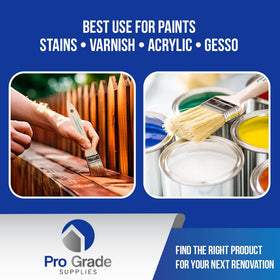 Pro Grade brush for adhesive applications and touch-ups
