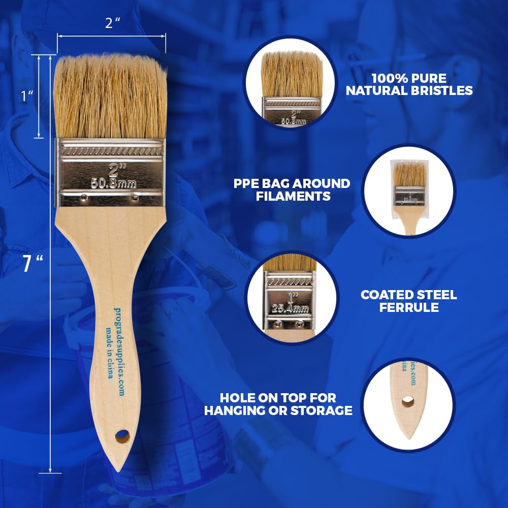 Pro Grade chip brush cleans small gaps and corners