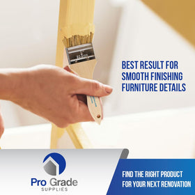 Pro Grade brush for staining, varnish, acrylic, and gesso projects