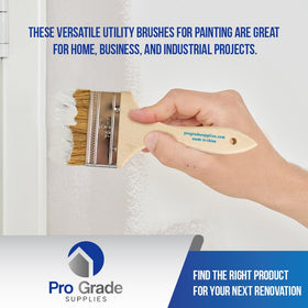Pro Grade brush working with stain and varnish for even coats