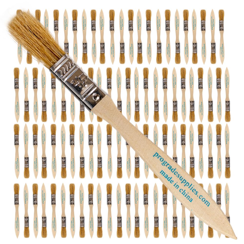 Pro Grade chip brushes 96-pack close-up bristles for precise, even coverage.