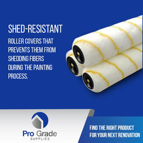 Pro Grade microfiber absorbs paint for minimal lint and clean coats.