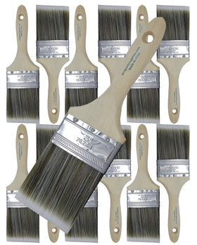Pro Grade paint brush 3 inch flat wall for smooth, even coverage.