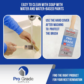 Pro Grade angle-tip-precision emphasizing thin tip for tight corners and edges.