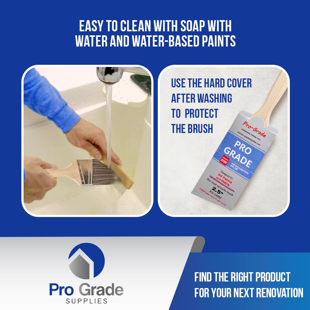Pro Grade thin-tip brush enables precise edge work.