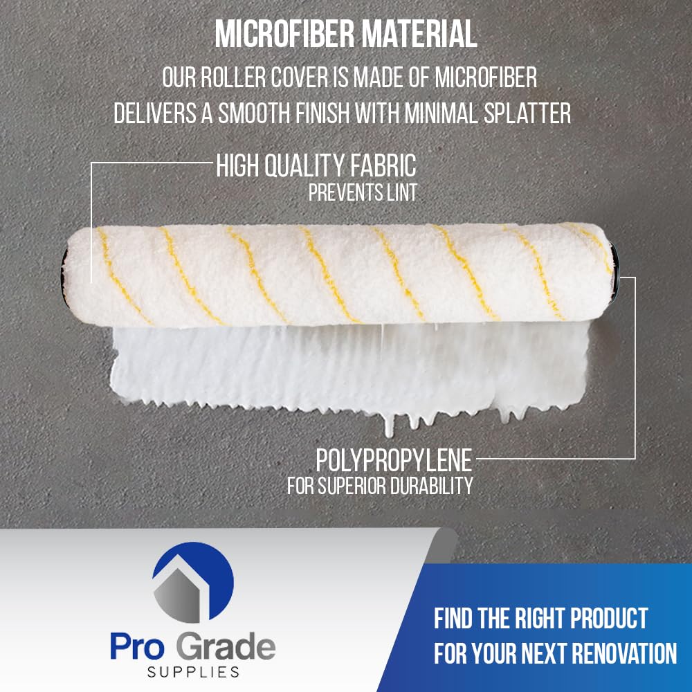 Pro Grade washable roller cover simplifies cleanup after painting.