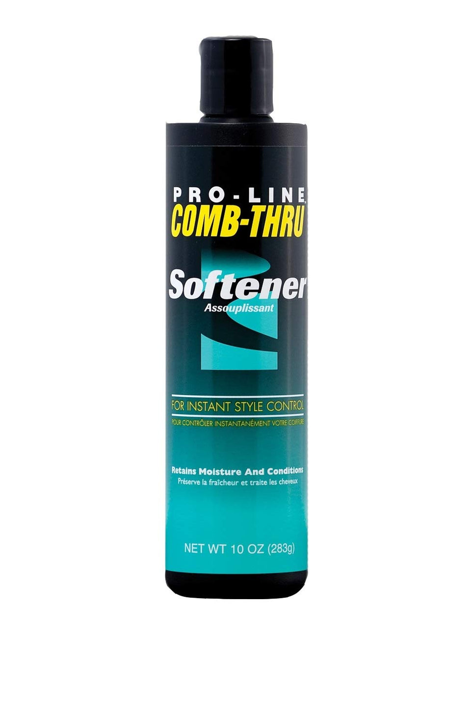 Pro-Line Comb-Thru Softener 10oz bottle front view for easier detangling.