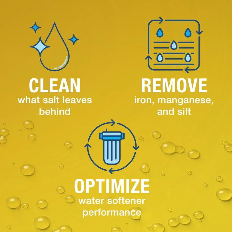 Pack of three ResCare RK02B bottles for regular water softener maintenance