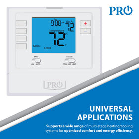 PRO1 IAQ T701 temperature calibration feature for precise tuning.