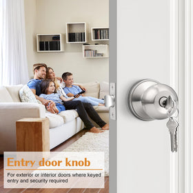 Probrico adjustable backset enables flexible installation across doors.