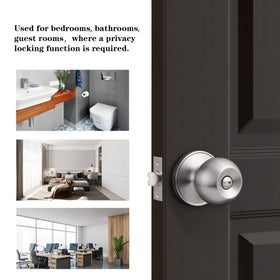 Probrico adjustable latch fits backsets 2-3/8 and 2-3/4 for versatile doors.